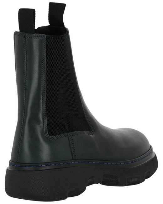 Burberry Black Leather Boot for men