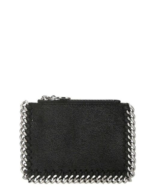 Stella McCartney Black Falabella Card Holder