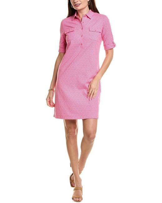 J.McLaughlin Pink Lawrence Catalina Cloth Dress