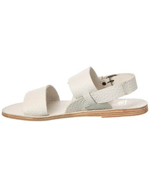 Ancient Greek Sandals White Cecil F Sandal