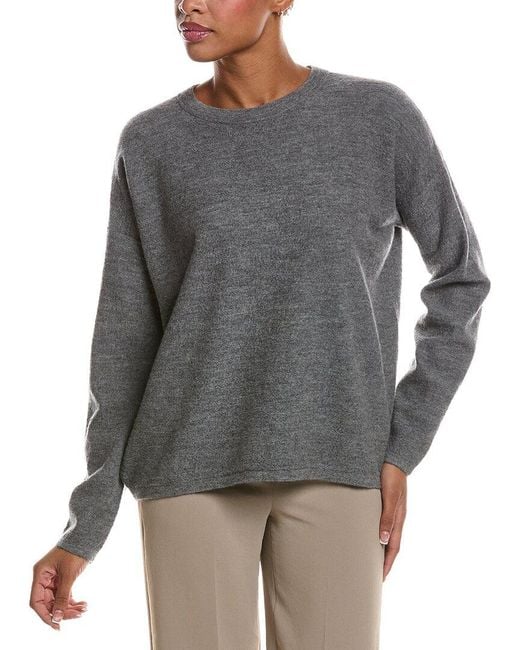 Eileen Fisher Gray Wool Sweater