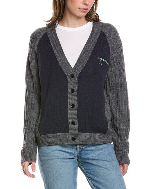 The Great Black The Fellow Wool-blend Cardigan