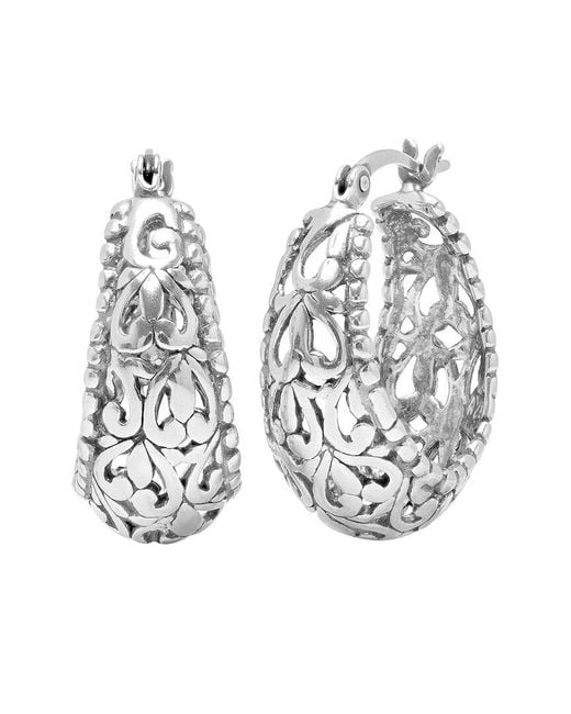 MaxColor White Dangle Earrings