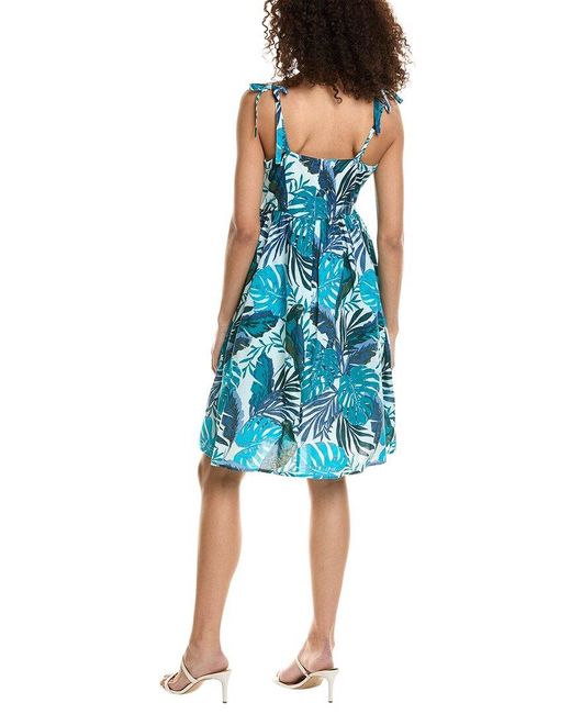 Jude Connally Blue Marigold A-line Dress