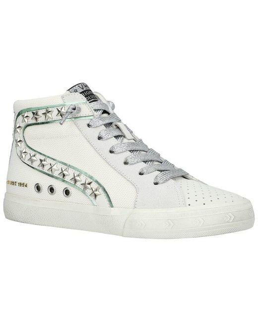 Vintage Havana Multicolor Gadol High 17 Leather & Suede-Trim Sneaker