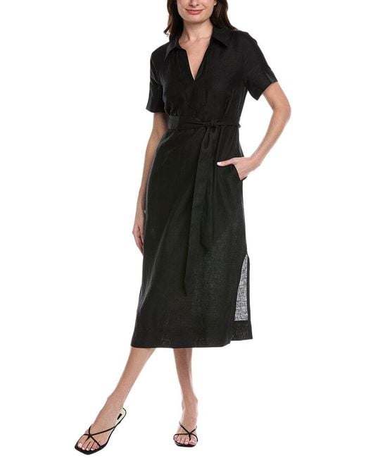 pink short sleeve linen dress Koa Pink Off Shoulder Linen Mini Dress - US 6 main image 0