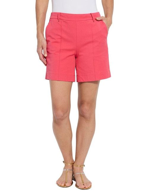 Lyssé Pink Amanda Stretch Twill Short