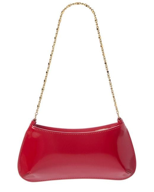 Jacquemus Red The Small Bisou Chain Leather Shoulder Bag