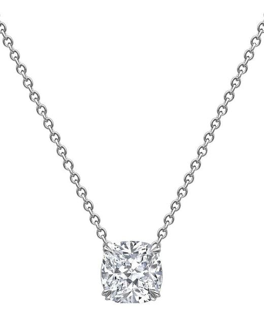 Lab Grown Diamonds Metallic 14K 5.50 Ct. Tw. Lab-Grown Diamond Necklace