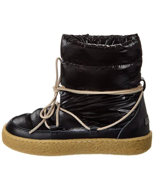 Isabel Marant Black Zimlee Nylon & Leather Snow Boot