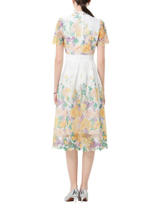 DZA White Midi Dress