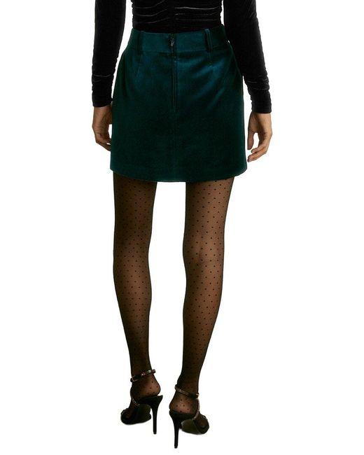 Reiss Black Parisa Velvet Mini