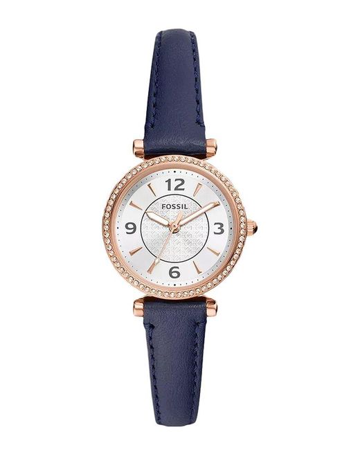 Fossil White Carlie Watch