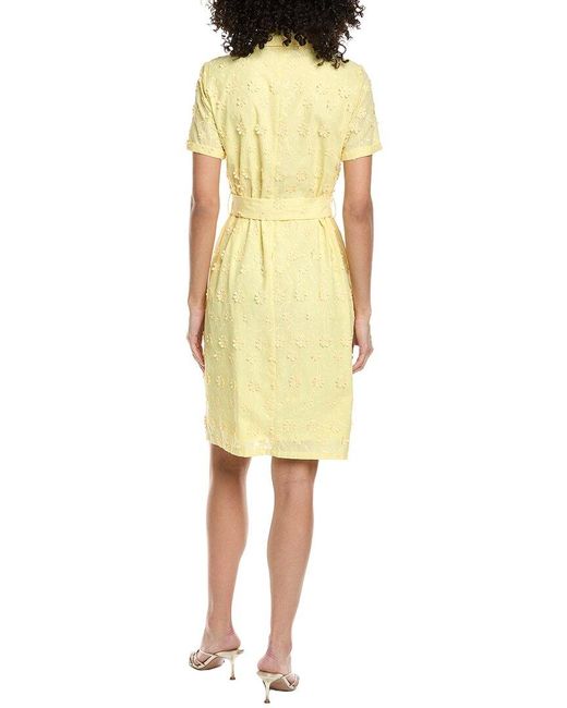 Nanette Lepore Yellow Short Sleeve Mini Dress