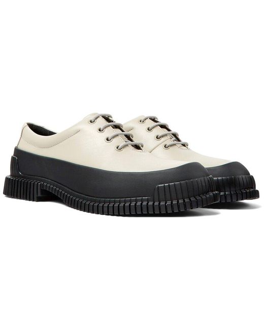 Camper Black Pix Leather Lace Up Shoe for men