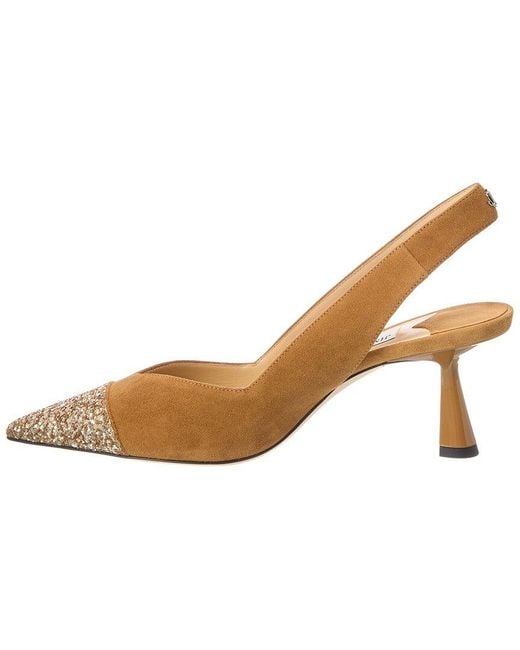 Jimmy Choo Metallic Suede Pump
