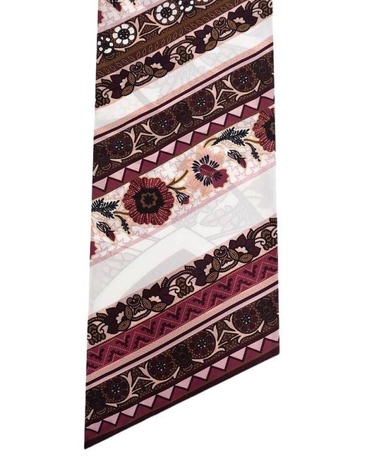Ferragamo Red Silk Scarf