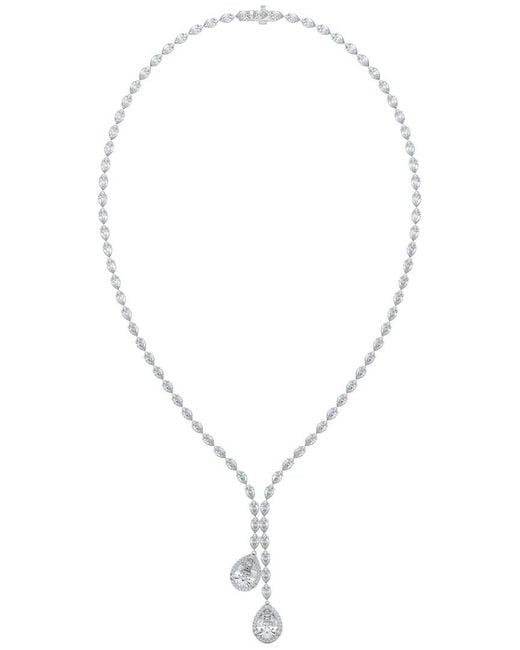 Sabrina Designs Lab Grown Diamonds White 14K 16.39 Ct. Tw. Lab-Grown Diamond Lariat Necklace
