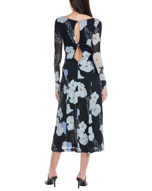 Free People Blue Calla Midi Dress