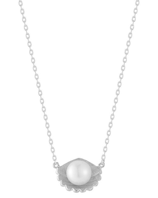 Glaze Jewelry White 7Mm Pearl Necklace