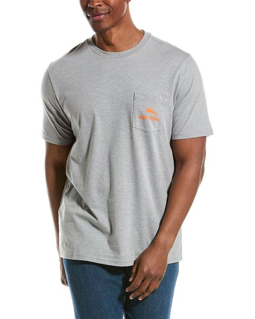 Tommy Bahama Gray Thirst Things Thirst T-shirt for men