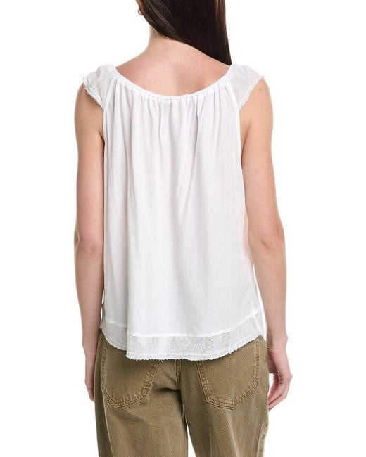XCVI White Prim Tank Top