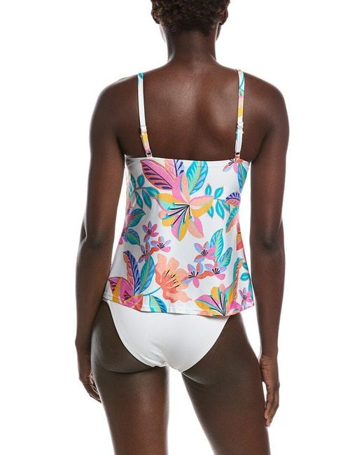 24th & Ocean Red Francesca Tankini Top