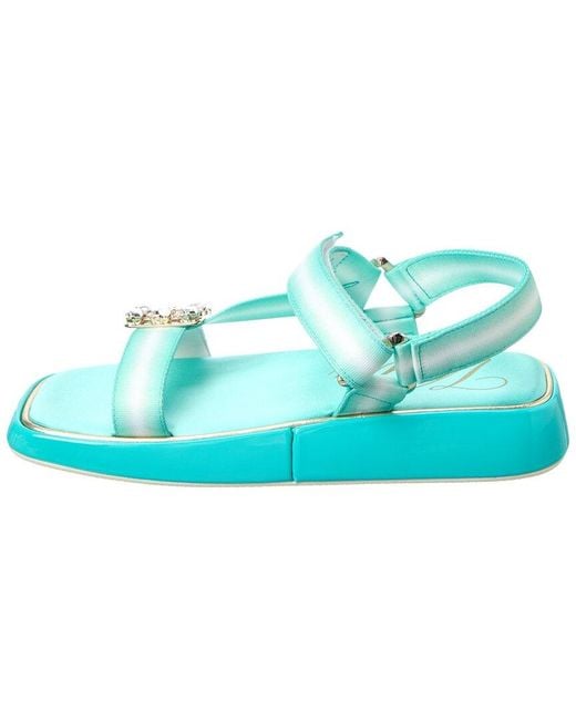 Roger Vivier Blue Trekky Sandal
