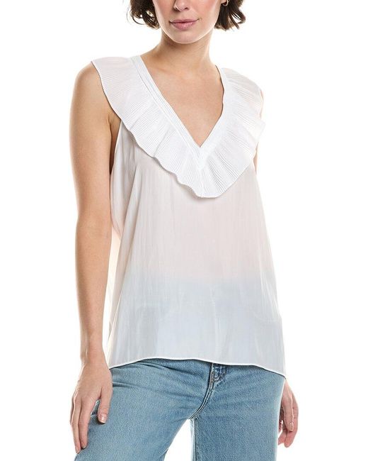 Ramy Brook White Flora Top