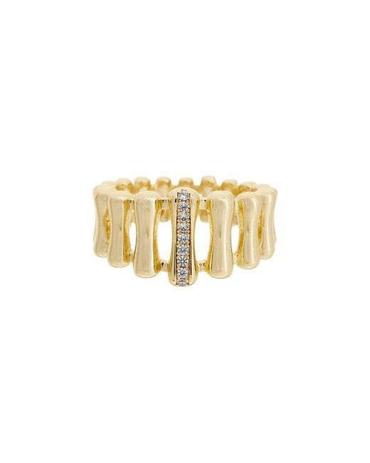 Juvell White 18K Plated Cz Ring