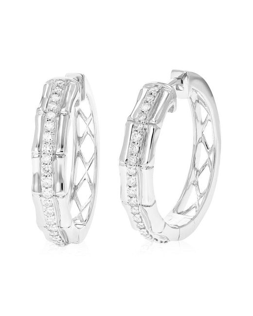 Amairah White 0.50 Ct. Tw. Lab-Grown Diamond Hoops