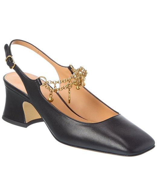 Chloé Blue Charms Leather Pump
