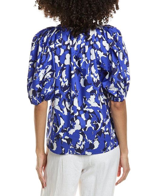 tyler boe Blue Renee Splash Blouse