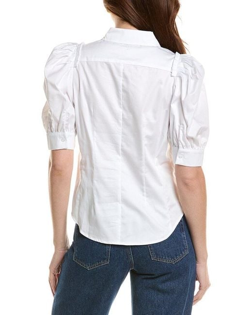 tyler boe White Dana Blouse