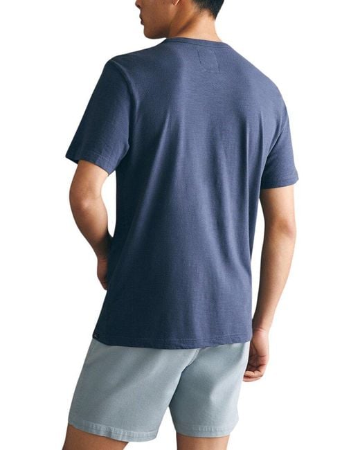 Faherty Brand Blue Spy Good Medicine Surf Club T-Shirt for men