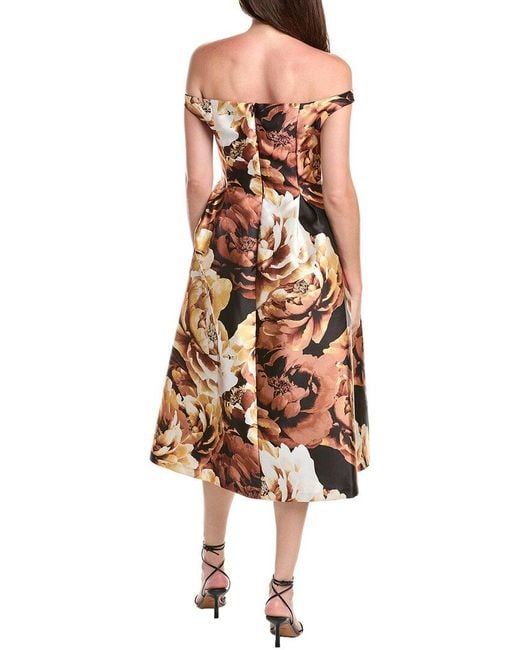 Julia Jordan White Twill Pleated Midi Dress