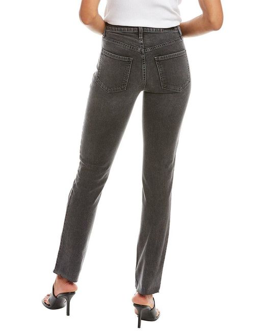 Le Jean Gray Lara Moonlight Wash High-Rise Slim Jean