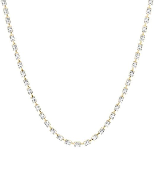 Lab Grown Diamonds Metallic 14K 12.02 Ct. Tw. Lab Grown Diamond Necklace