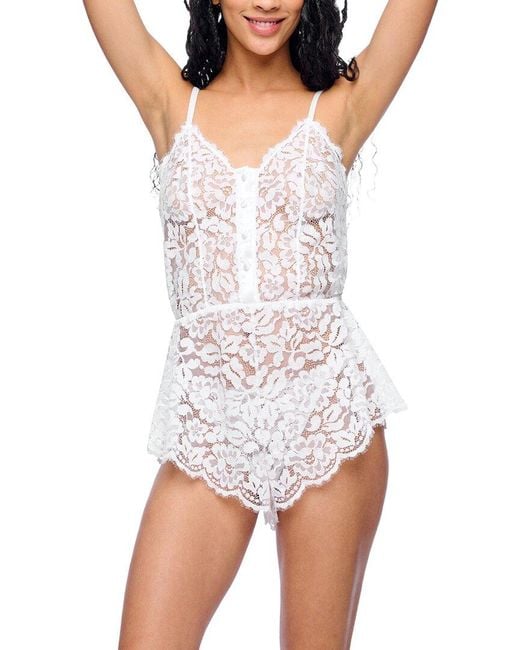 Cosabella White Magnolia Teddy