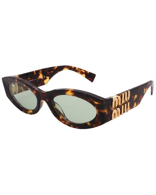 Miu Miu Brown Mu 11Ws 54Mm Sunglasses