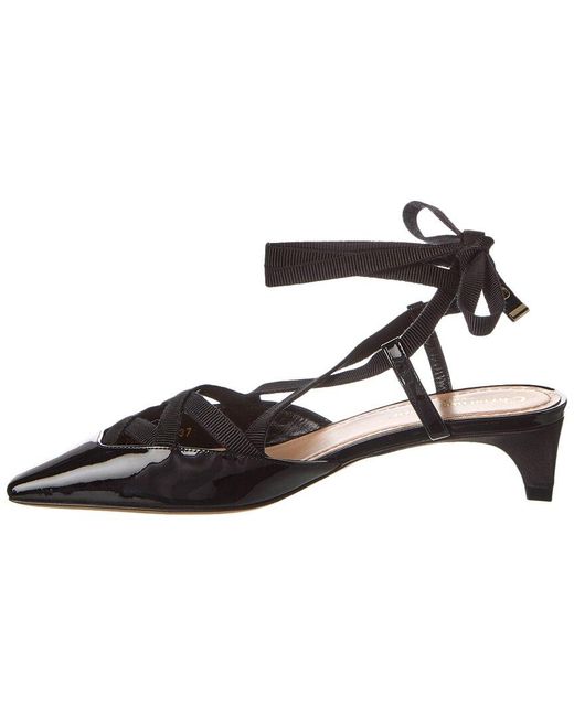 Dior Black D-envol Patent & Satin Pump