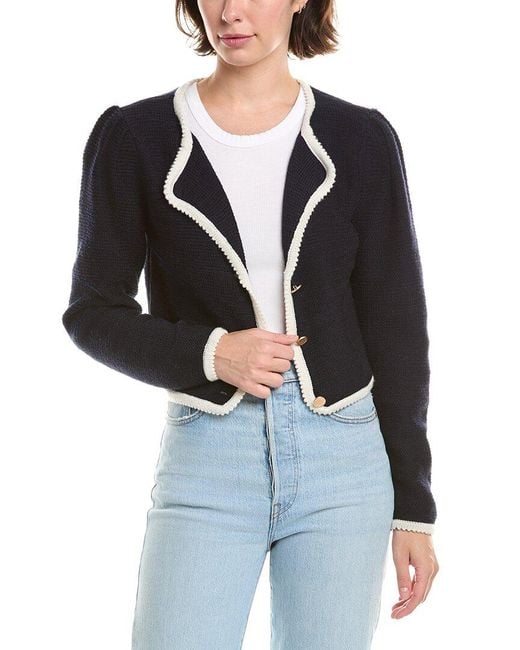 FRAME Black Frame The Corded Cardigan