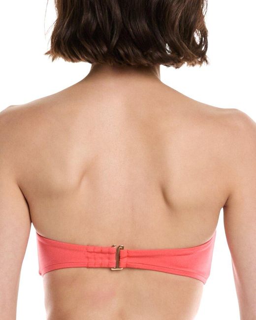 Monte and Lou Pink Bilgola Bandeau Bikini Top