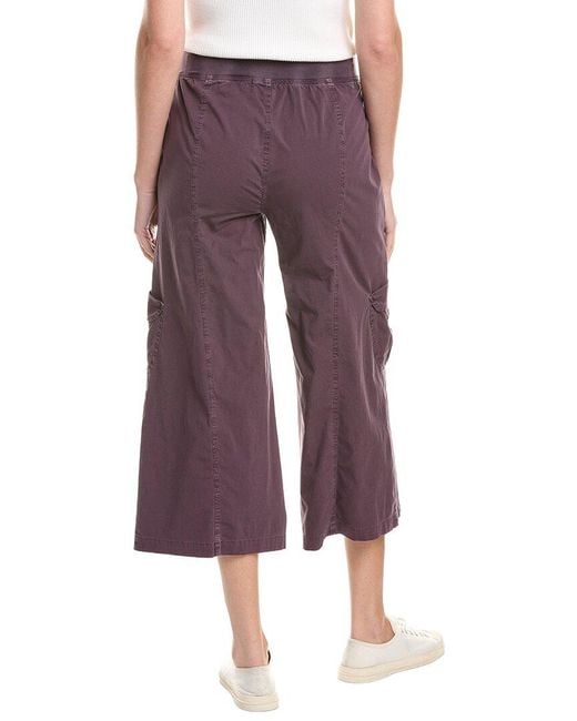 XCVI Purple Faulkner Crop Pant