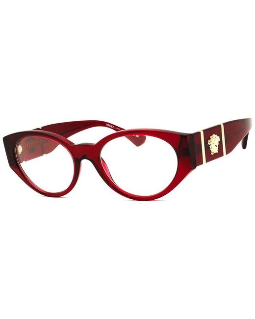 Versace Red 0Ve3345 52Mm Optical Frames