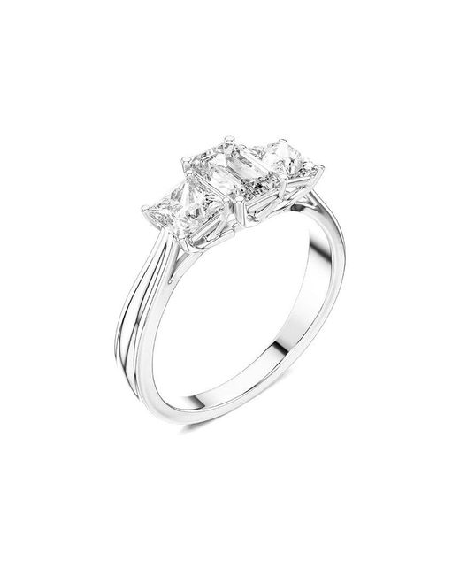 Amairah White 14k 1.00 Ct. Tw. Lab-grown Diamond 3 Stone Ring