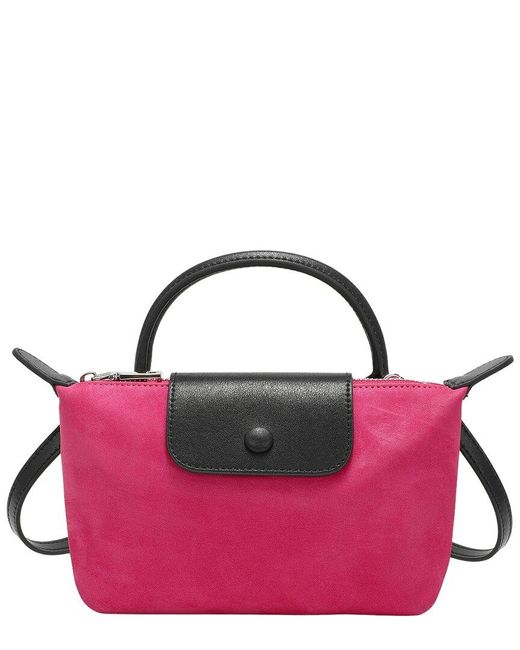Tiffany & Fred Paris Pink Tiffany And Fred Paris Elegant Mini Suede Leather Satchel