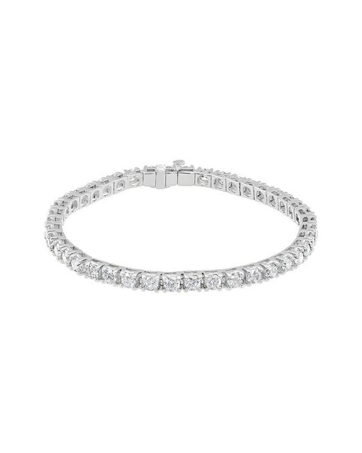 Lab Grown Diamonds Metallic 14K 8.00 Ct. Tw. Lab-Grown Diamond Bracelet
