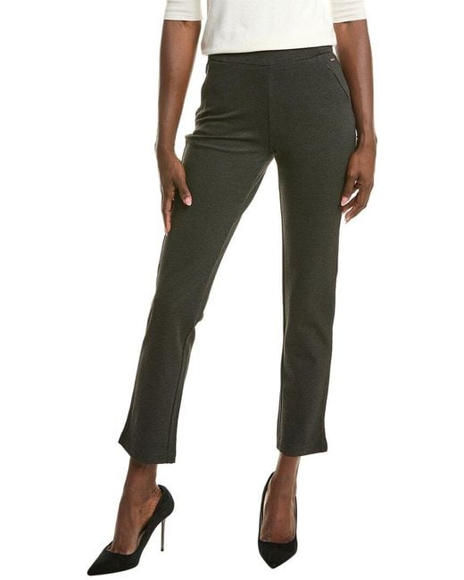 Tahari Green Pull-On Ponte Pant