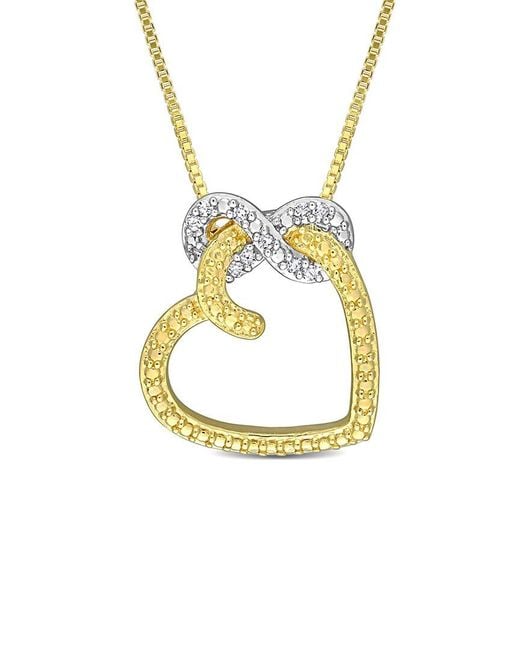 Rina Limor Metallic 0.05 Ct. Tw. Diamond Pendant